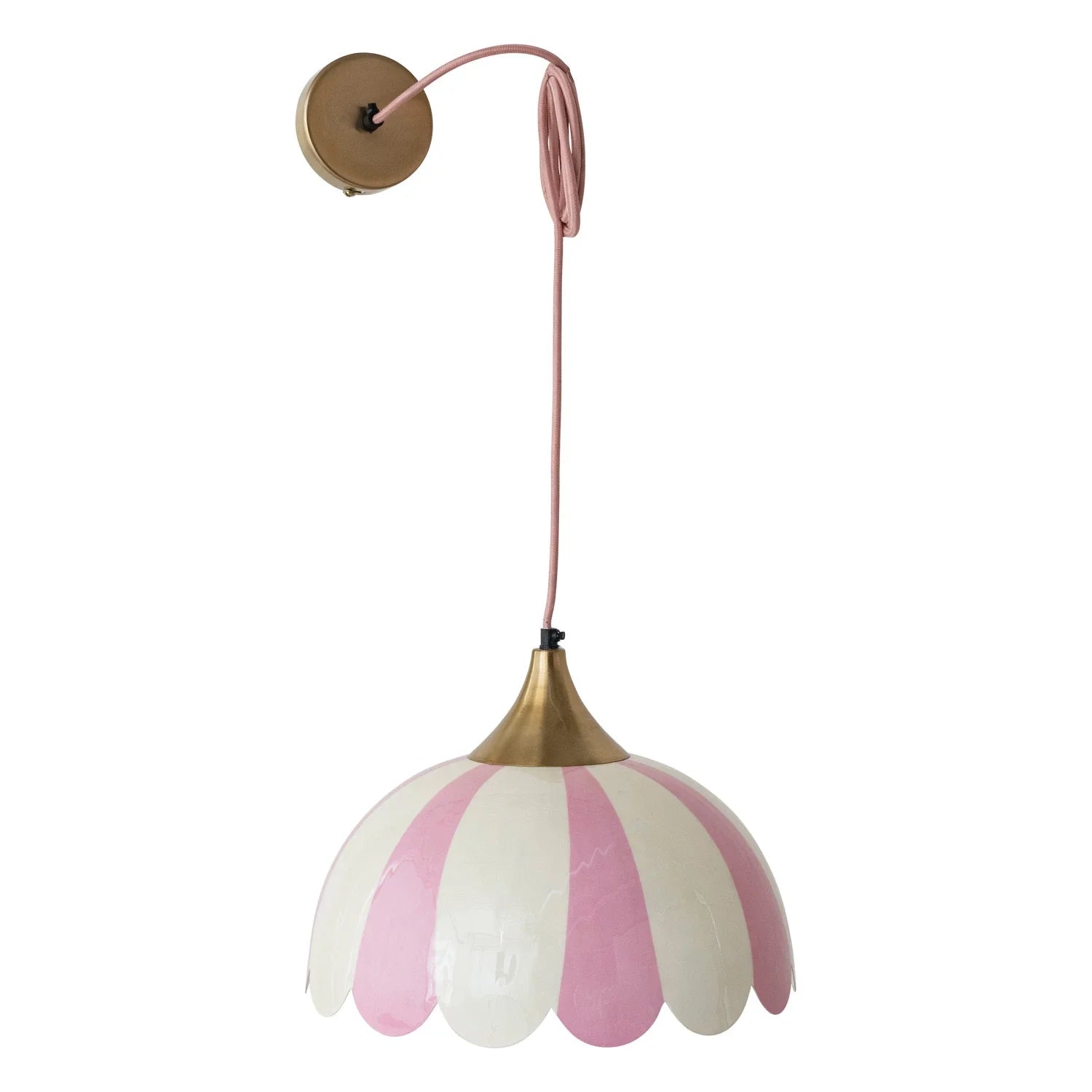 Pink and White Pendant Lamp
