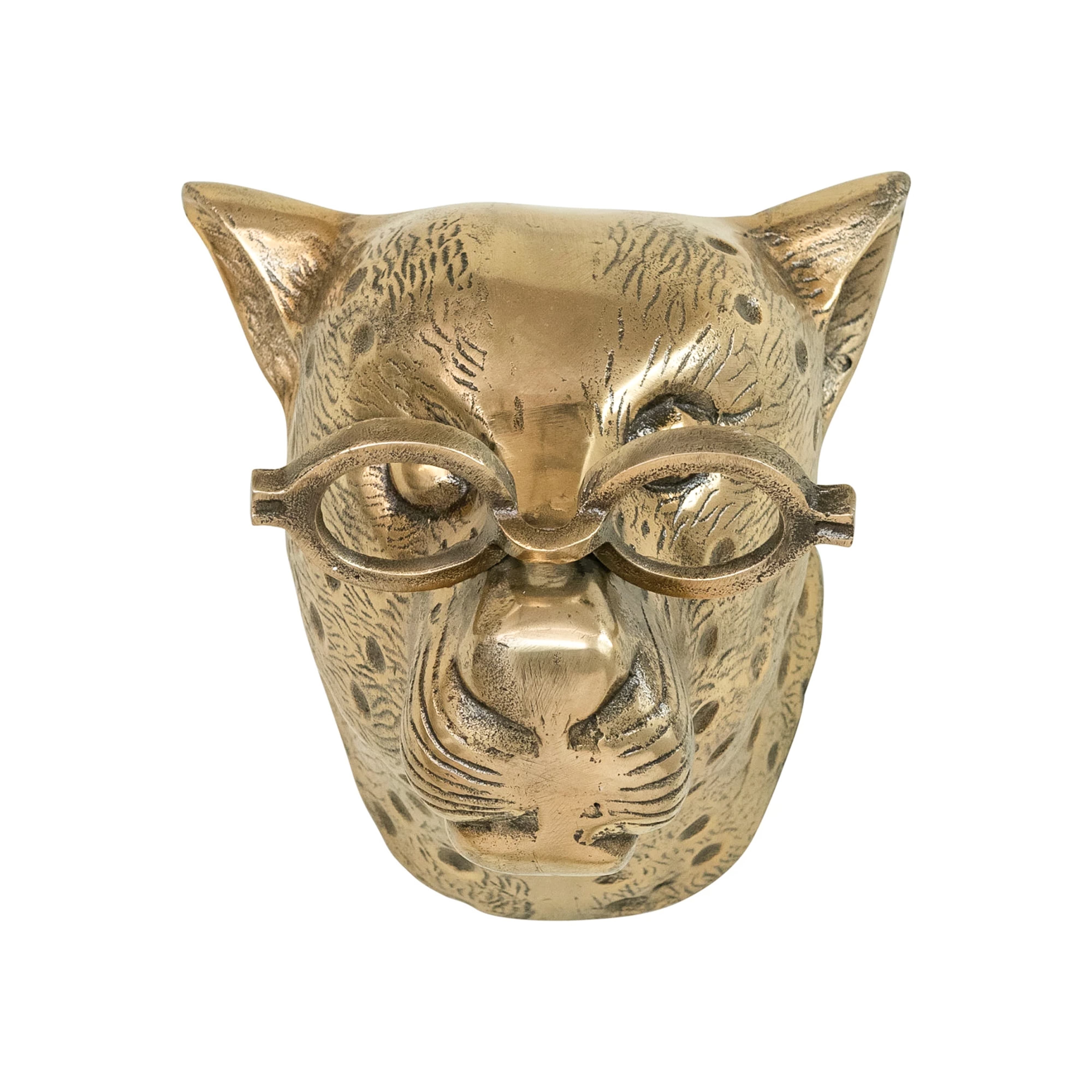 Percy the Cheetah Wall Mount (Antique Champagne Finish)