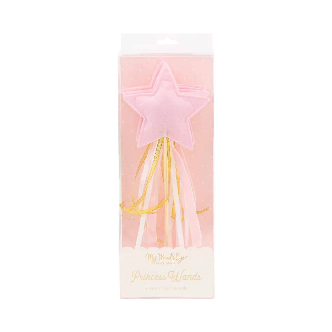 Princess Puffy Felt Wand Set