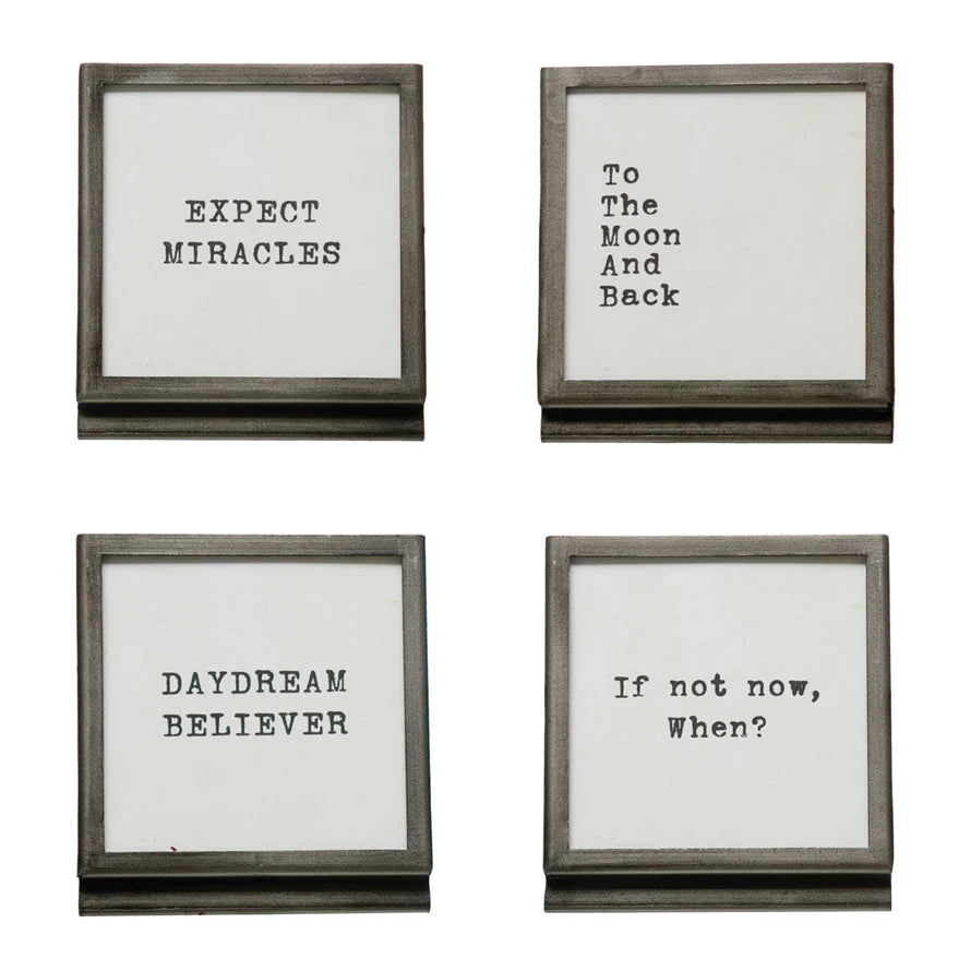 Silver Square Framed Quote