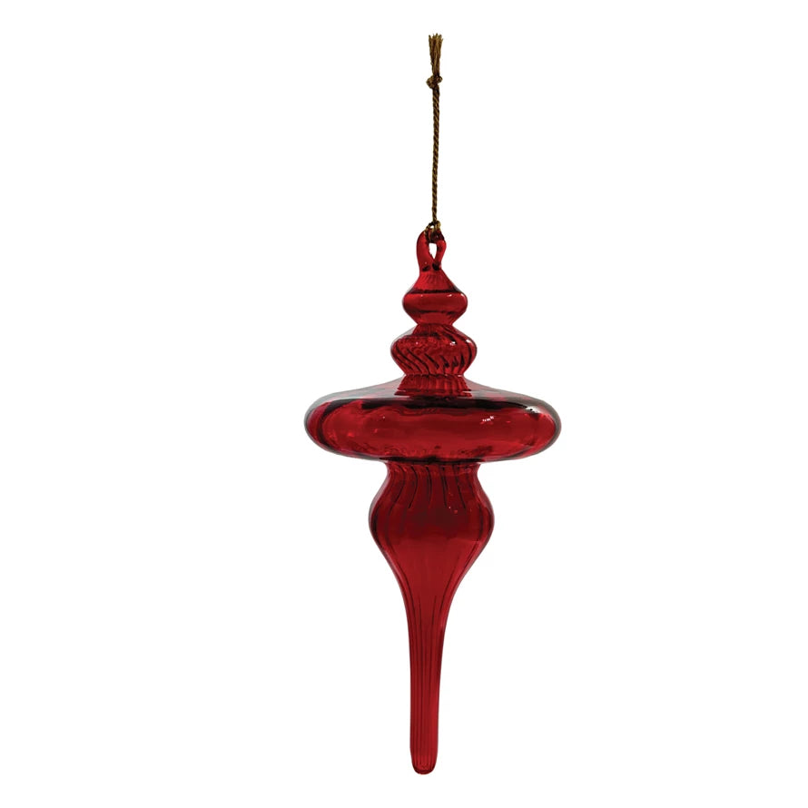 Glass Finial Ornament