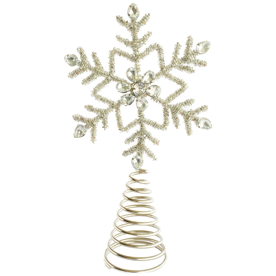 Silver Snowflake Tree Topper