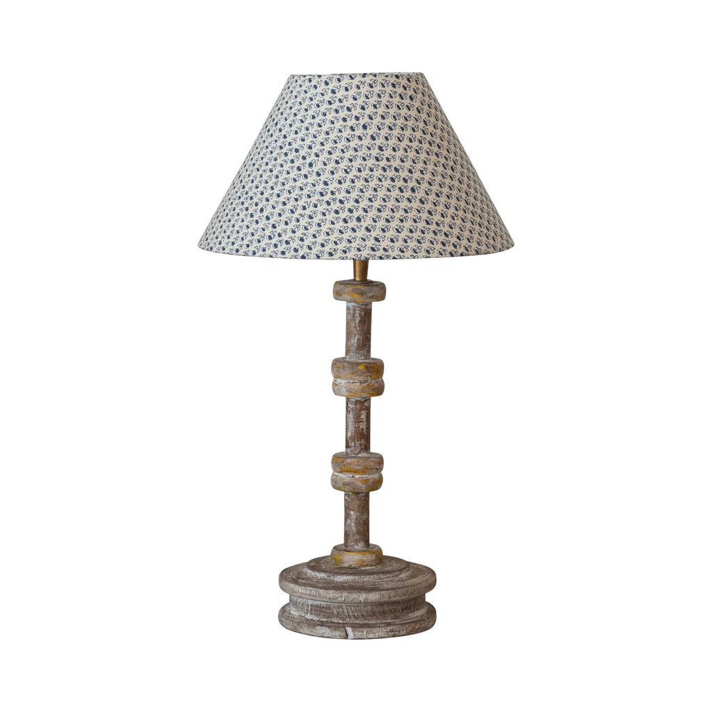 Wooden Spool Lamp