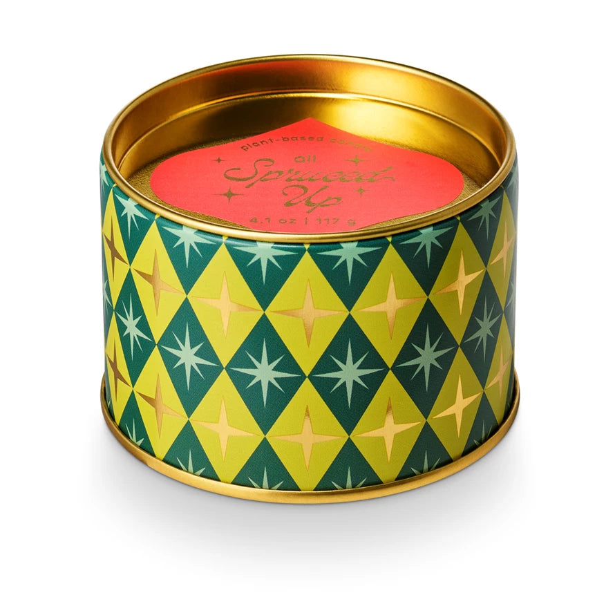 All Spruced Up Hotel Tin Candle