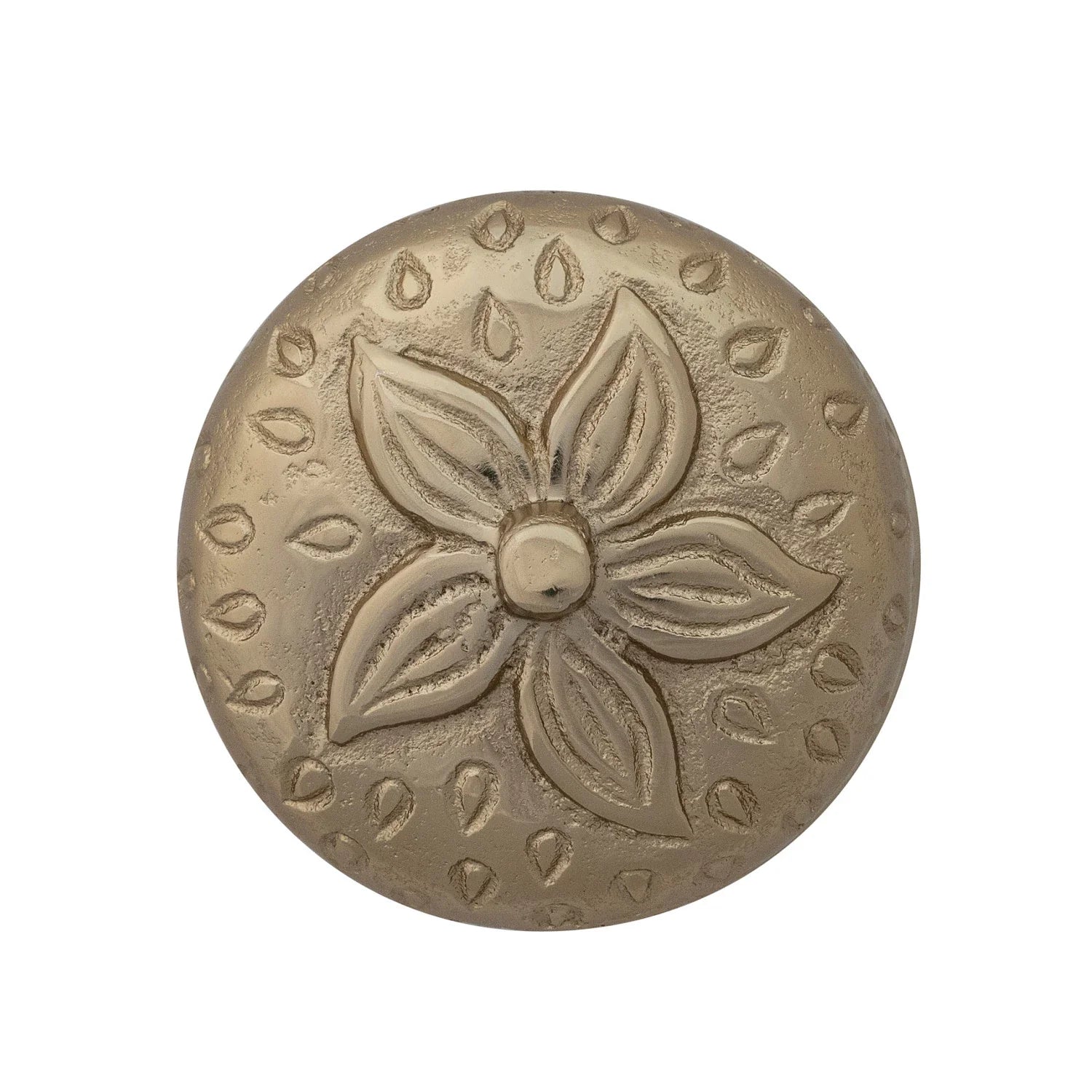 Gold Strawberry Butter Dish