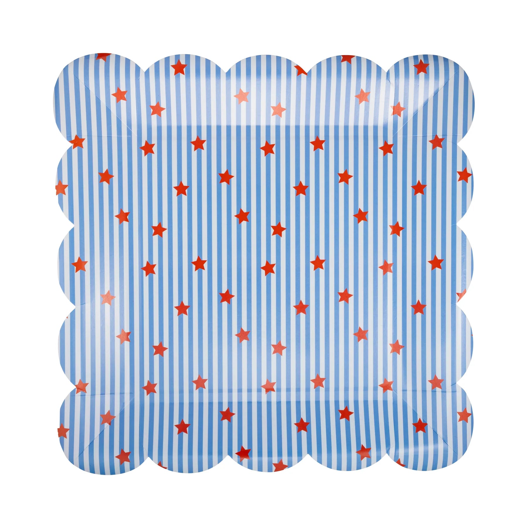 Stripes and Stars Paper Dinner Plates