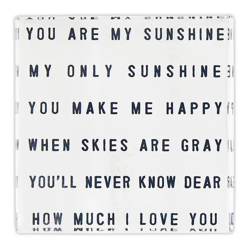 You Are My Sunshine Block