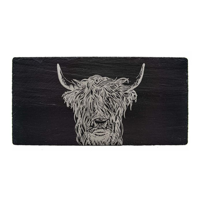 Slate Serving Board - Highland Cow