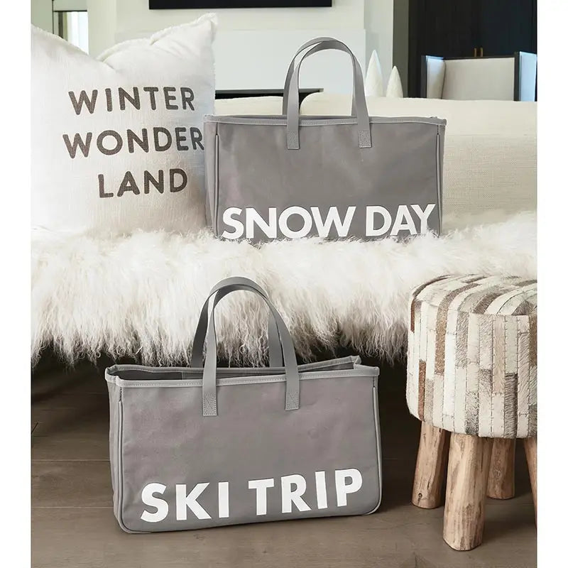 Canvas Tote - Ski Trip