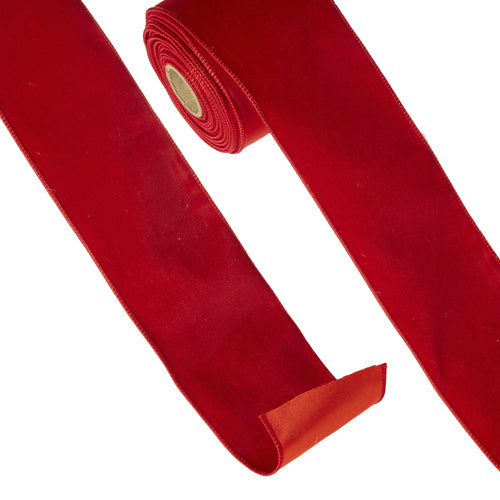 Red Velvet Ribbon - 4in
