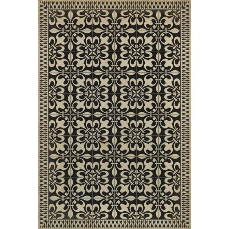 Gates of Horn and Ivory-Vinyl Rug