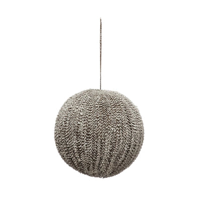 woodsy textured ball ornaments