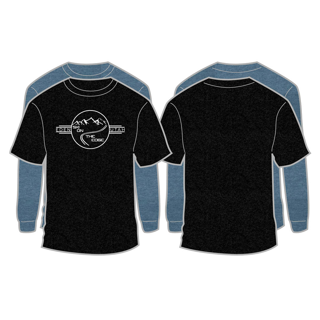 Ski On The Edge long sleeve T Shirt