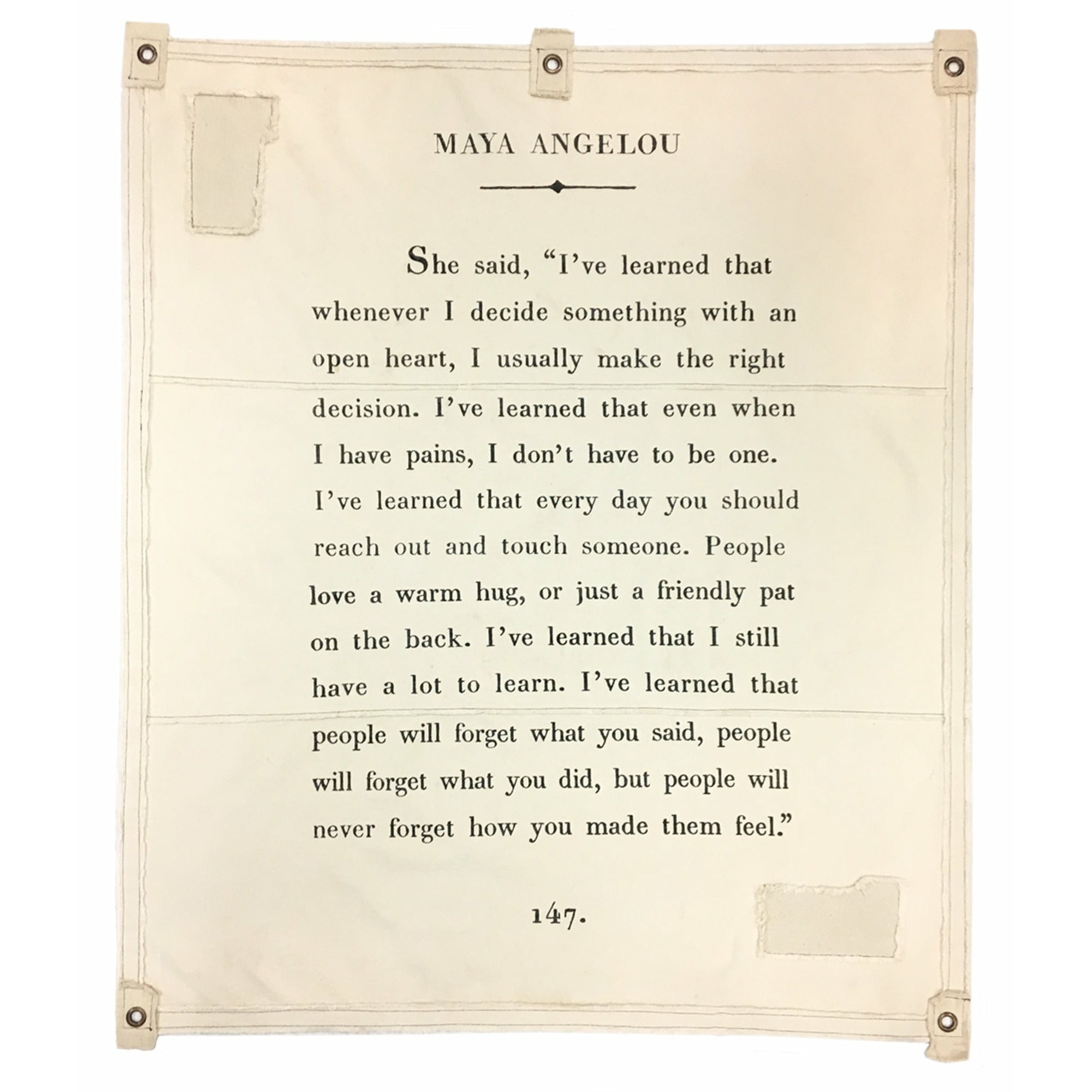 Maya Angelou Large Wall Tarp