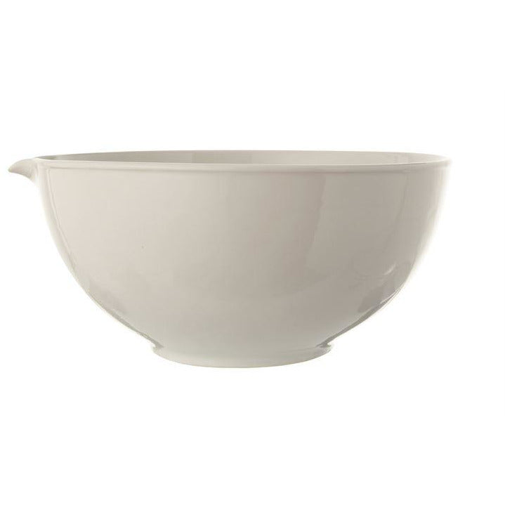 white vintage batter bowl