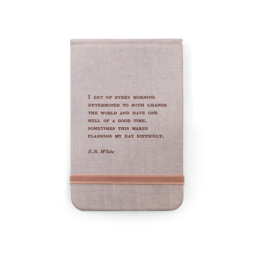 E.B. White Fabric Notebook