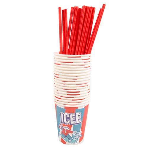 Icee 20 Paper Cups And Straws Emiejames 6752