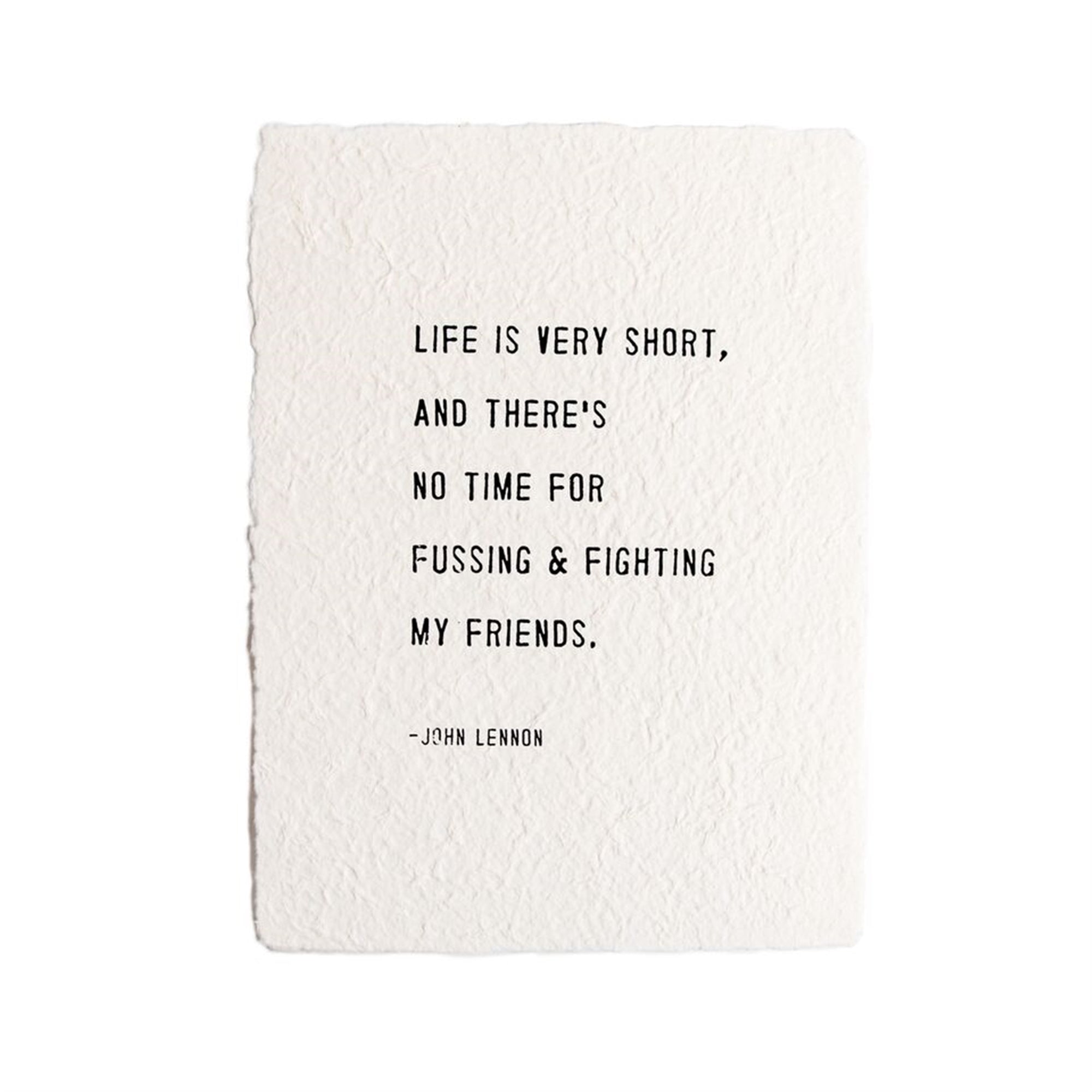 John Lennon Handmade Paper Print