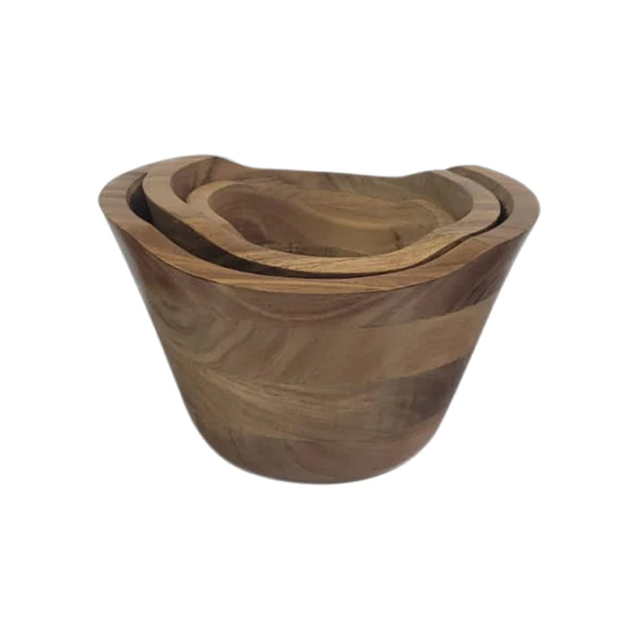 Organic Design Wood Bowl Set