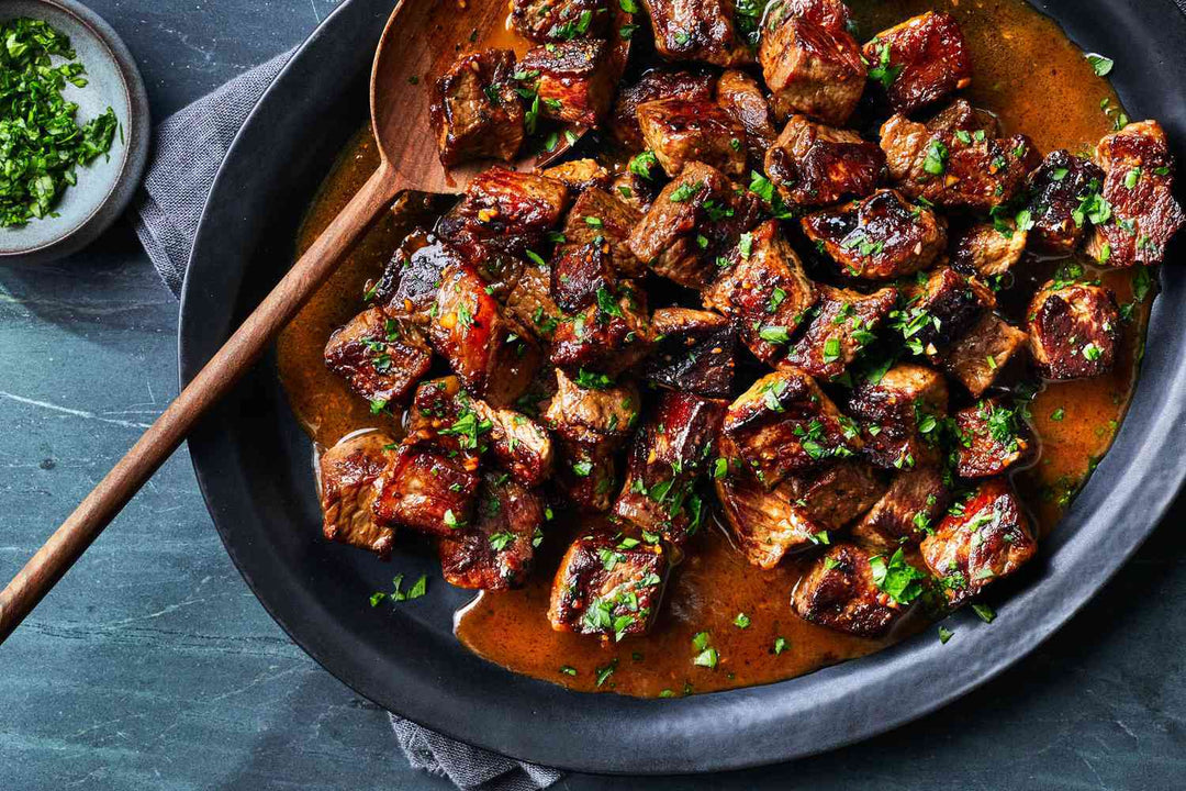 Steak Bites and Mashed Cauliflower