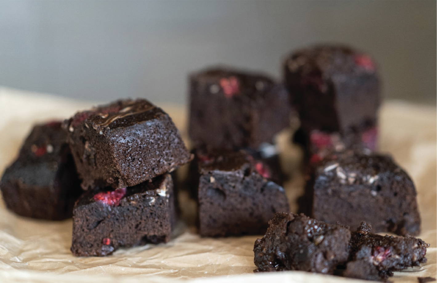Raspberry Chipotle Brownies