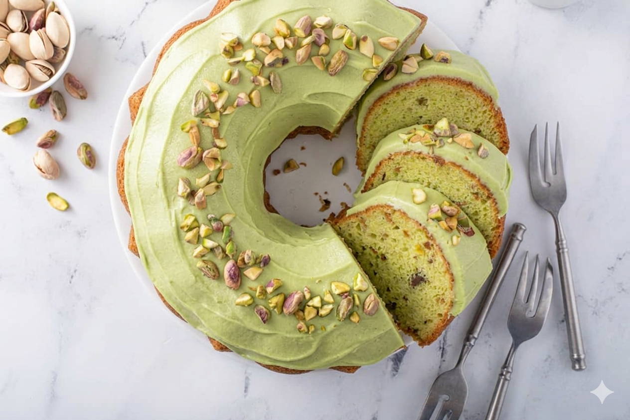 Pistachio Pudding Cake