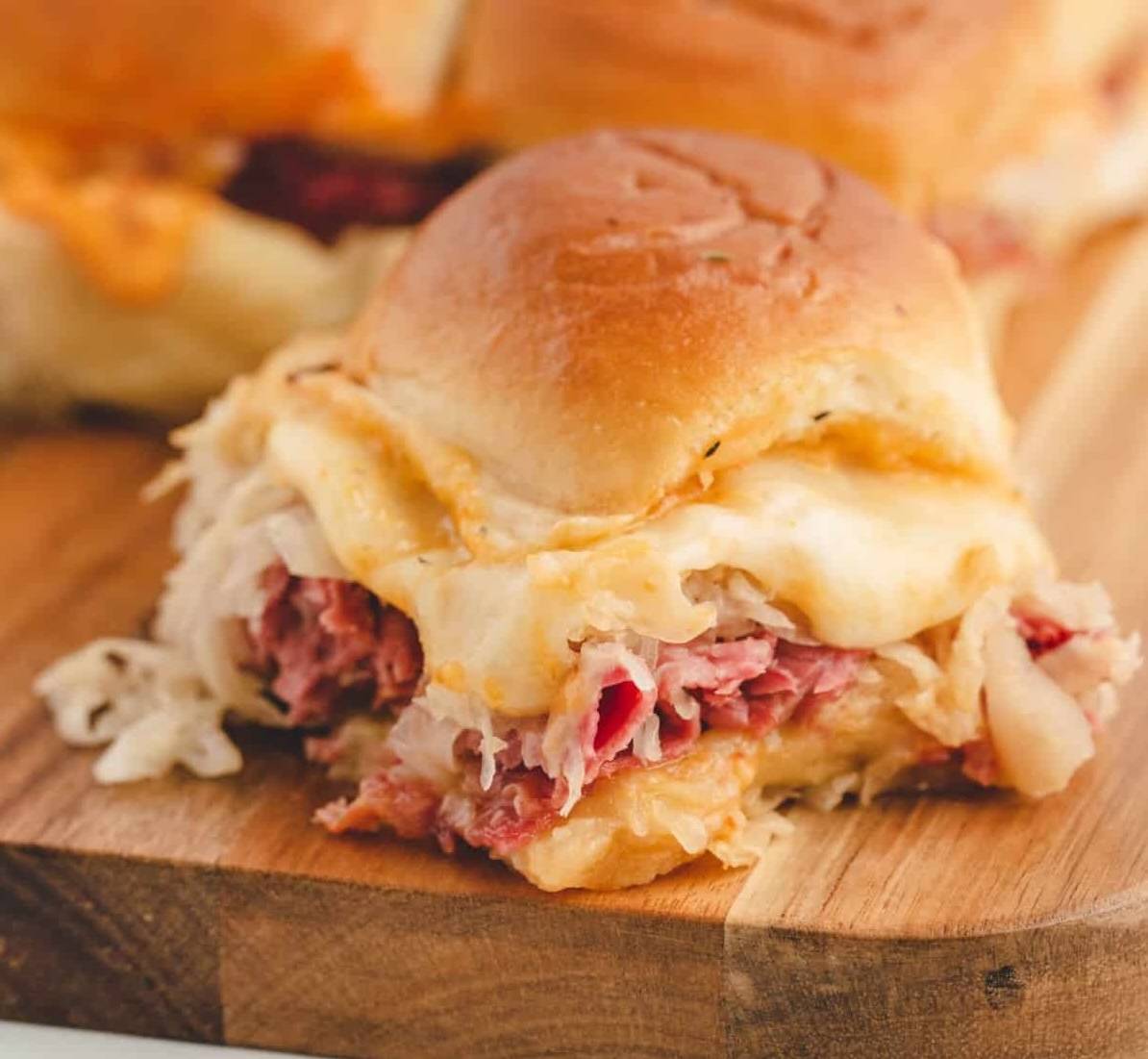 Baked Reuben Sliders