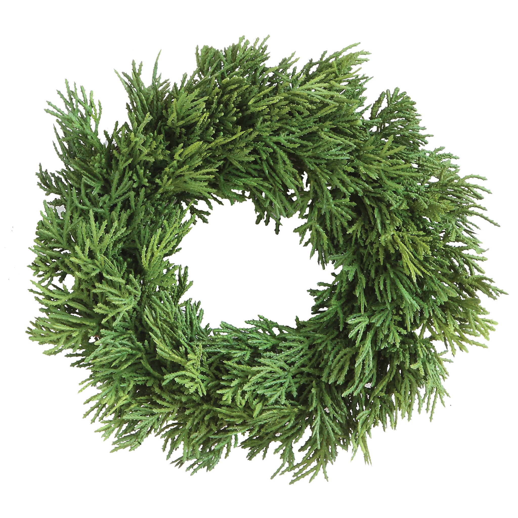 10in Faux Cedar Wreath