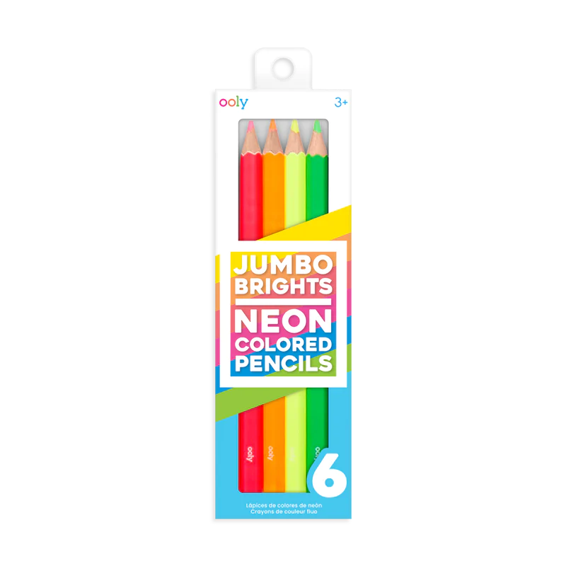 Jumbo Brights Neon Colored  Pencils