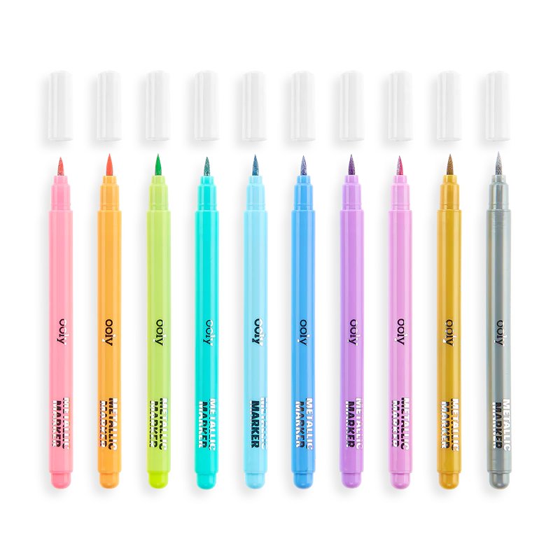 Metallic Brush Markers
