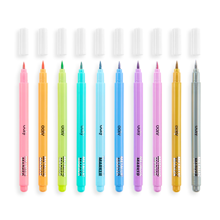 Metallic Brush Markers