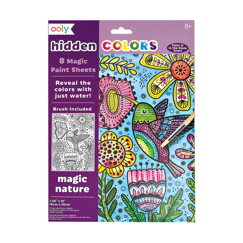 Hidden Colors Magic Paint Sheets - Magic Nature