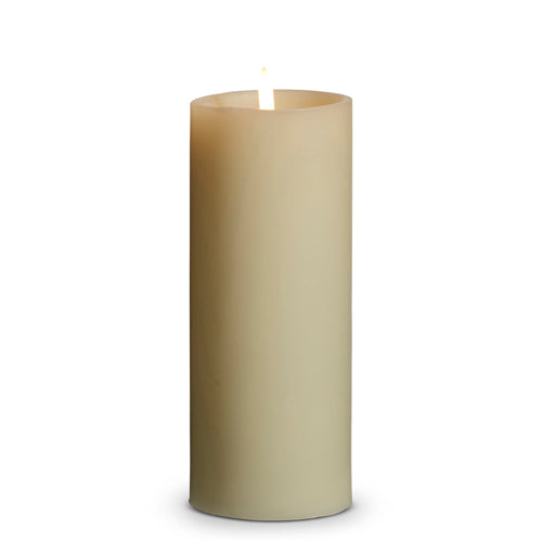 3" x 8" Uyuni Ivory Pillar Candle