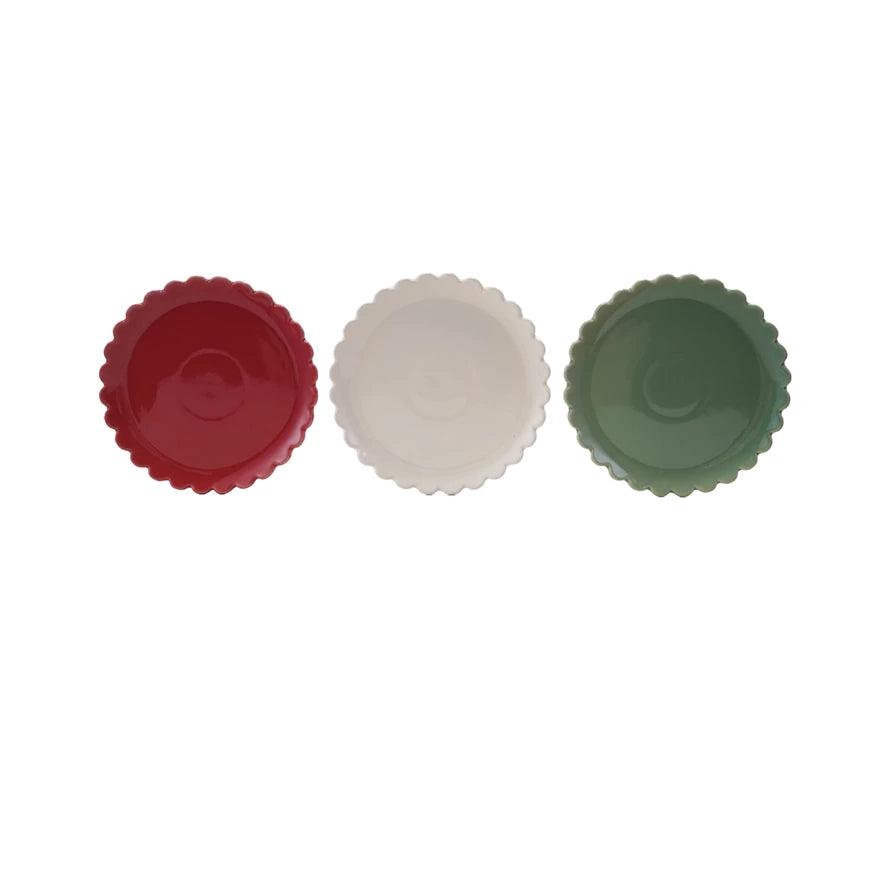 Stoneware Scalloped Plate 8