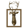 Frankie The Stag - Antique Gold Frame