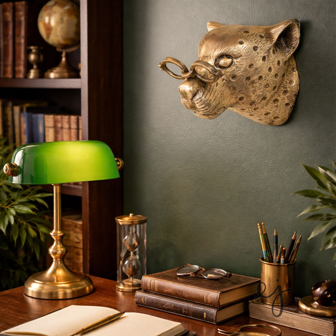 Percy the Cheetah Wall Mount (Antique Champagne Finish)