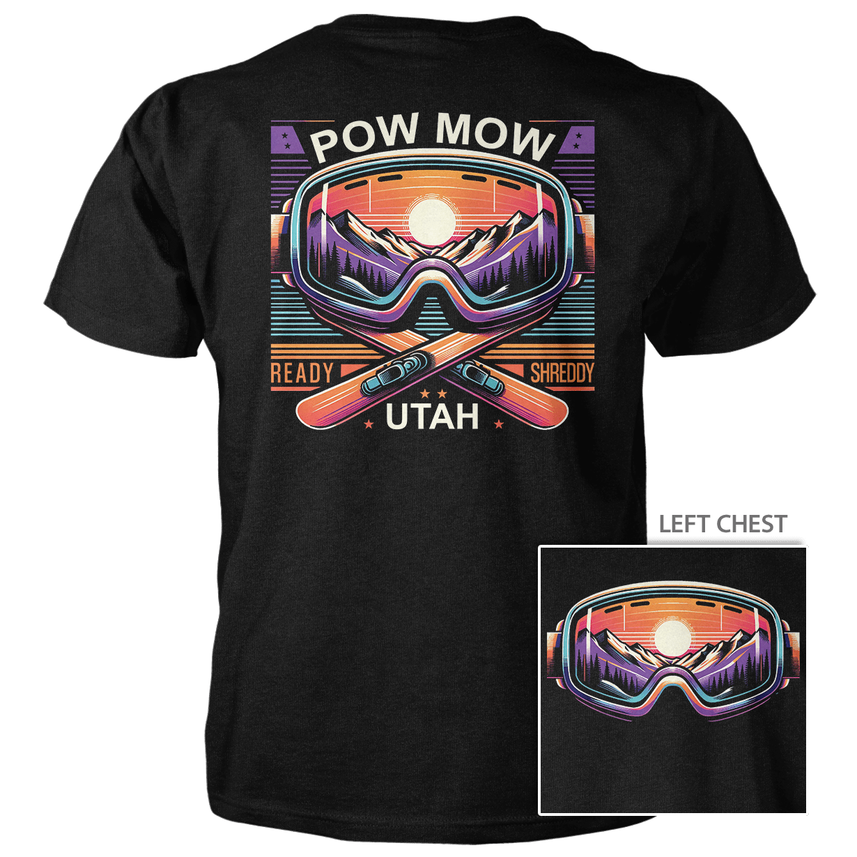 Pow Mow T-Shirt Black