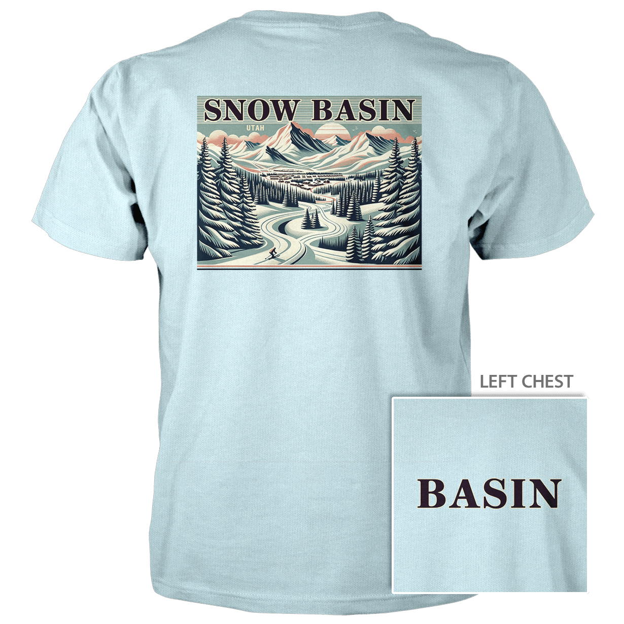 Snow Basin T-Shirt Blue