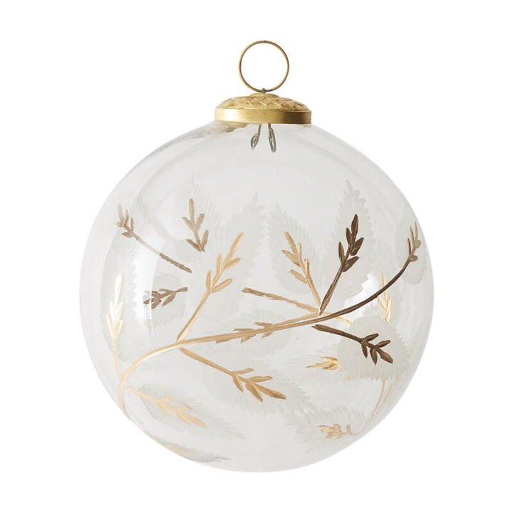 Gold Leaf Ornament 6"