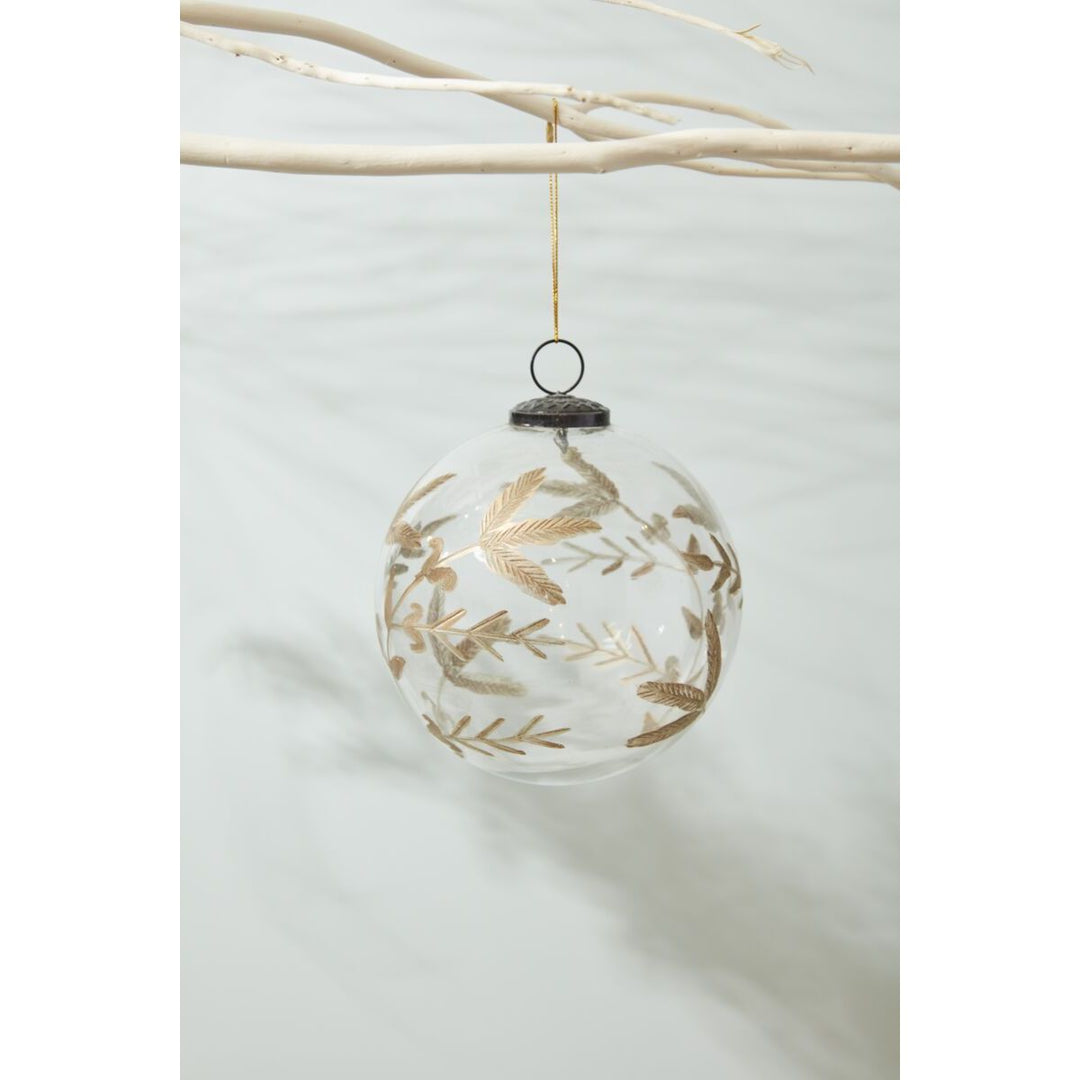 Gold Leaf Ornament 6"