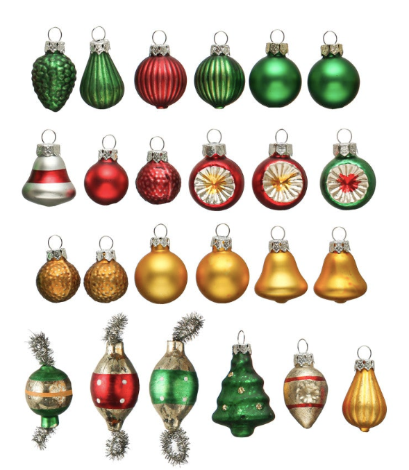 Colorful Vintage Ornaments