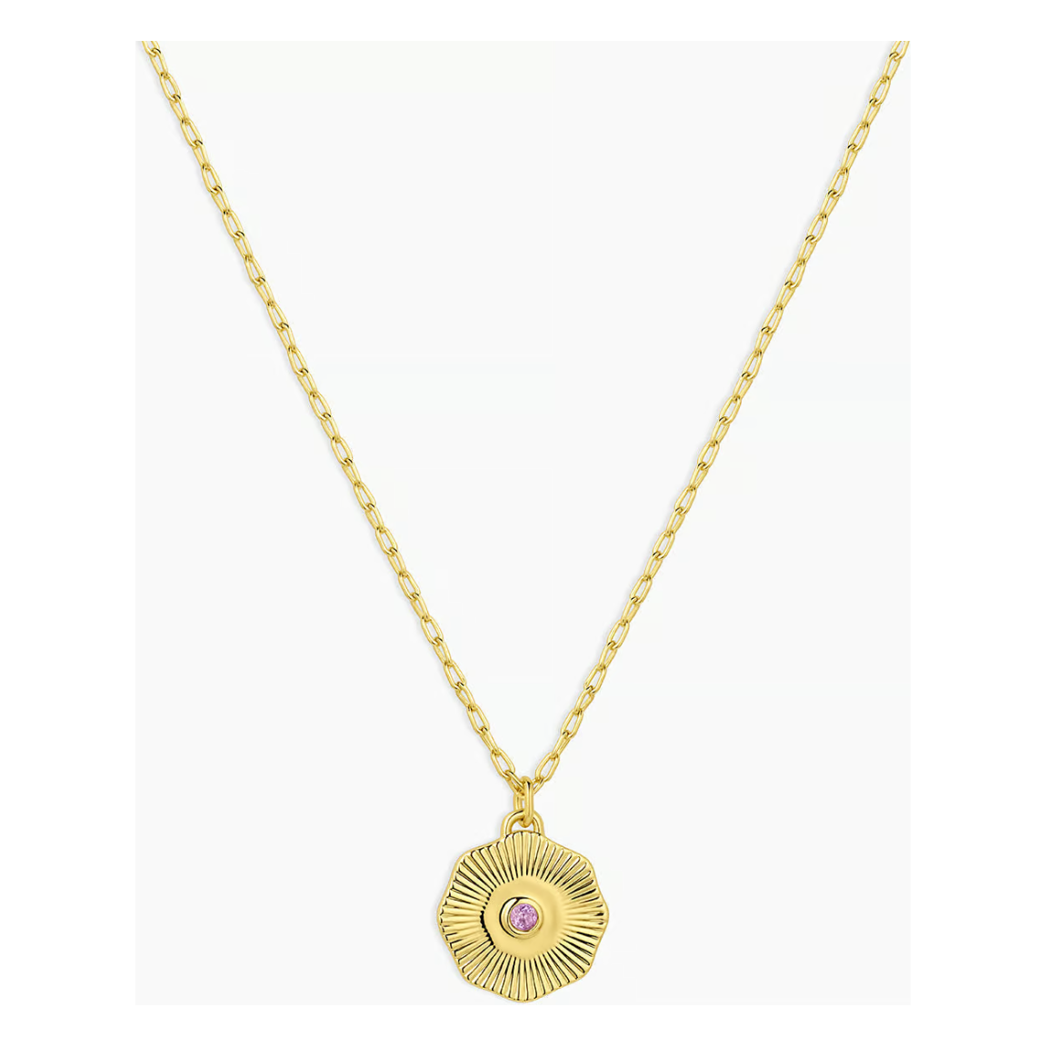 Birthstone Coin Necklace - February
