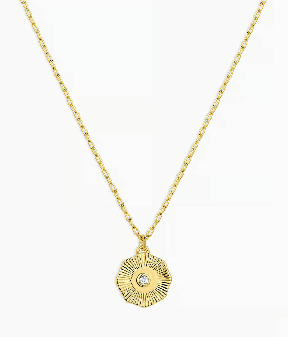 Birthstone Coin Necklace - April