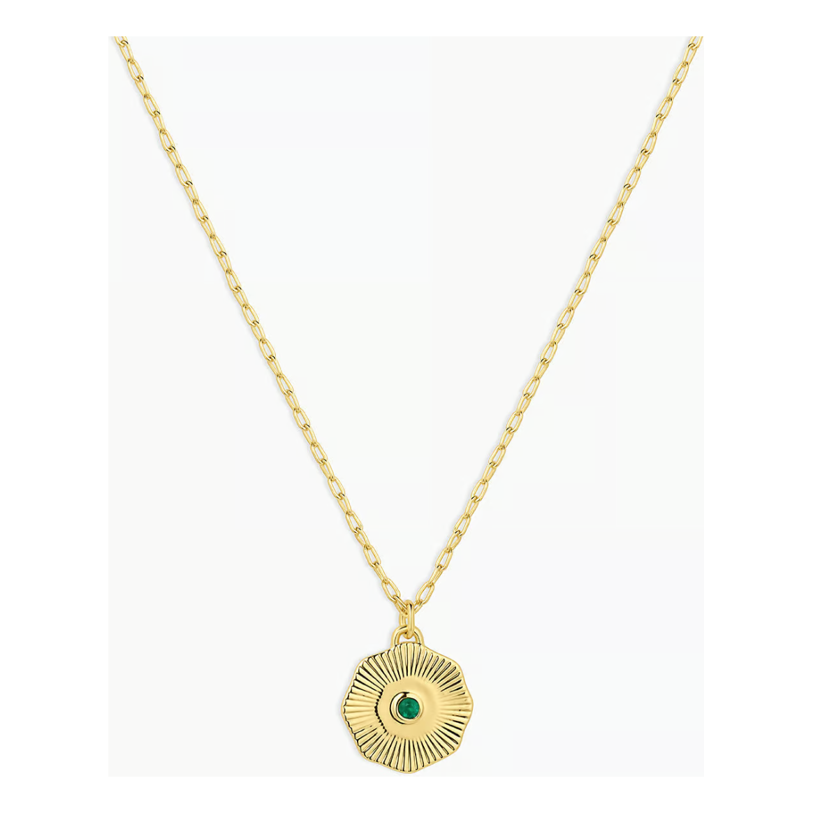 Birthstone Coin Necklace - May