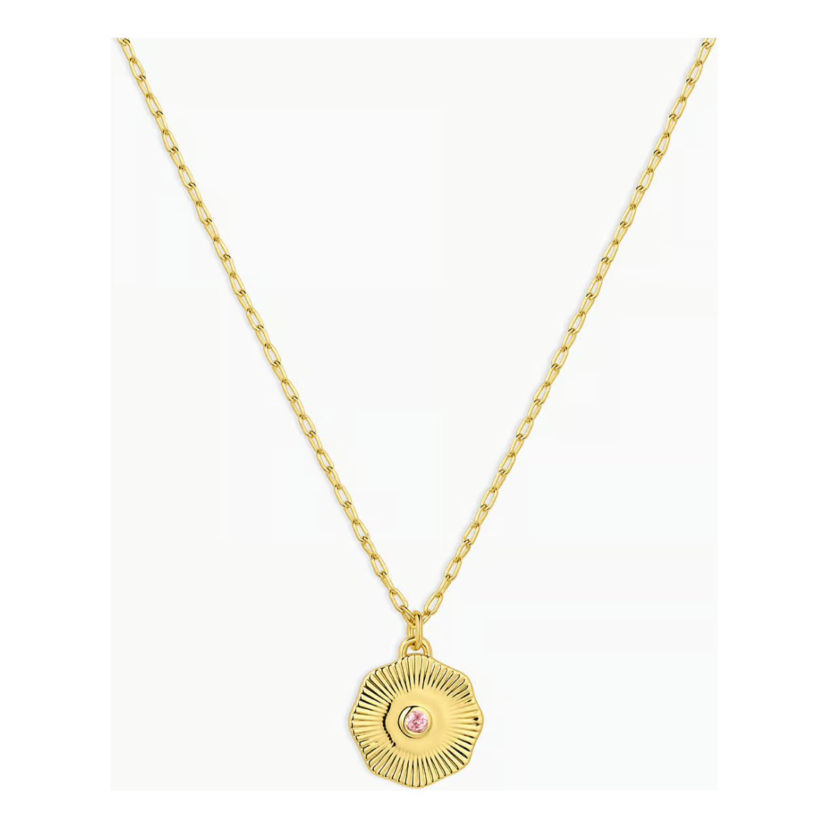 Birthstone Coin Necklace - October