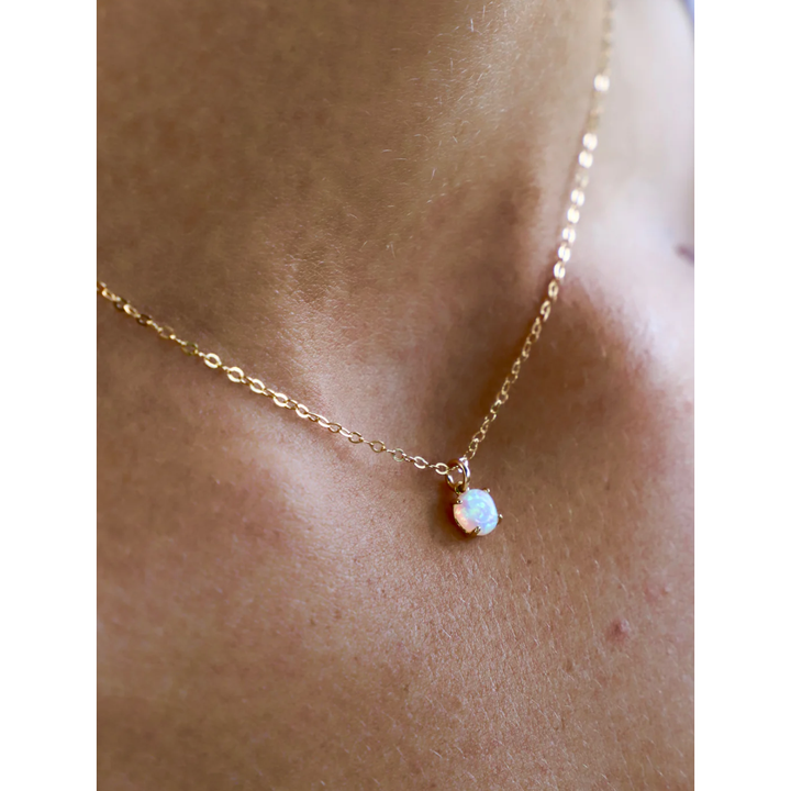 Opal Drop Necklace