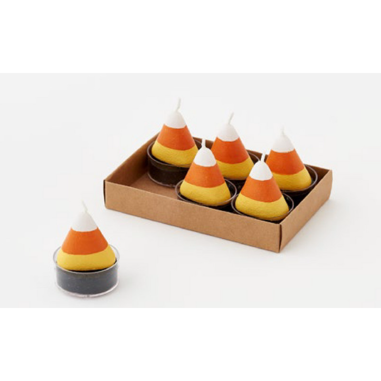 Candy Corn Tea Light Set