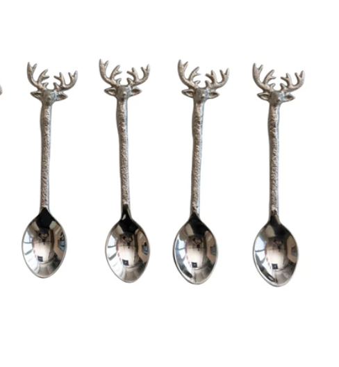 Silver Reindeer Spoon