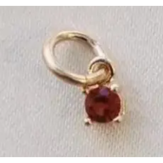 Katie Waltman Small Round Birthstone Charm