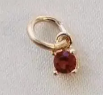 Katie Waltman Small Round Birthstone Charm